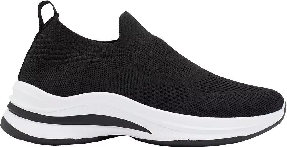 Black Slip-On Sneakers, , large image number 1