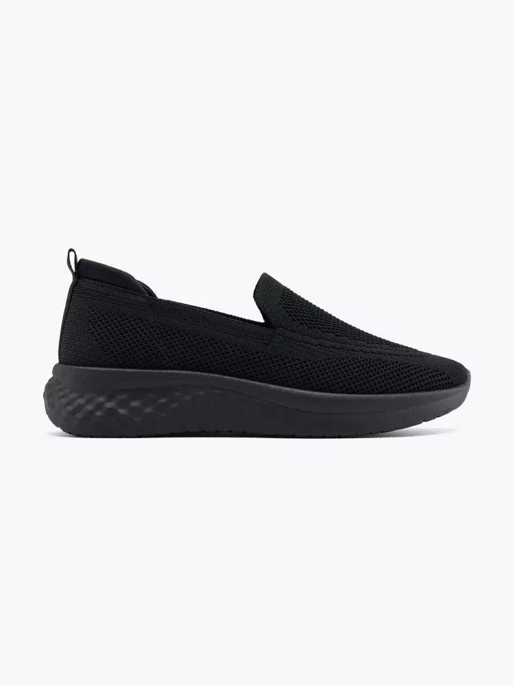 Black Slip-On Sneakers, , large image number 0