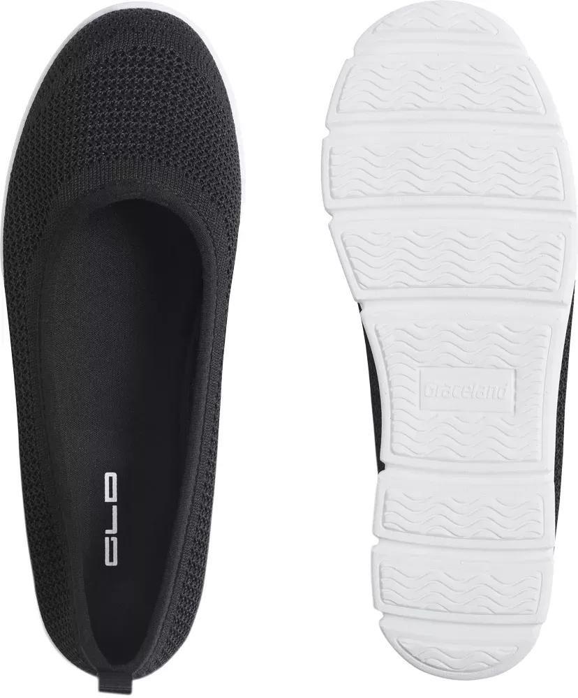 Black Openwork Ballerinas, , large image number 4