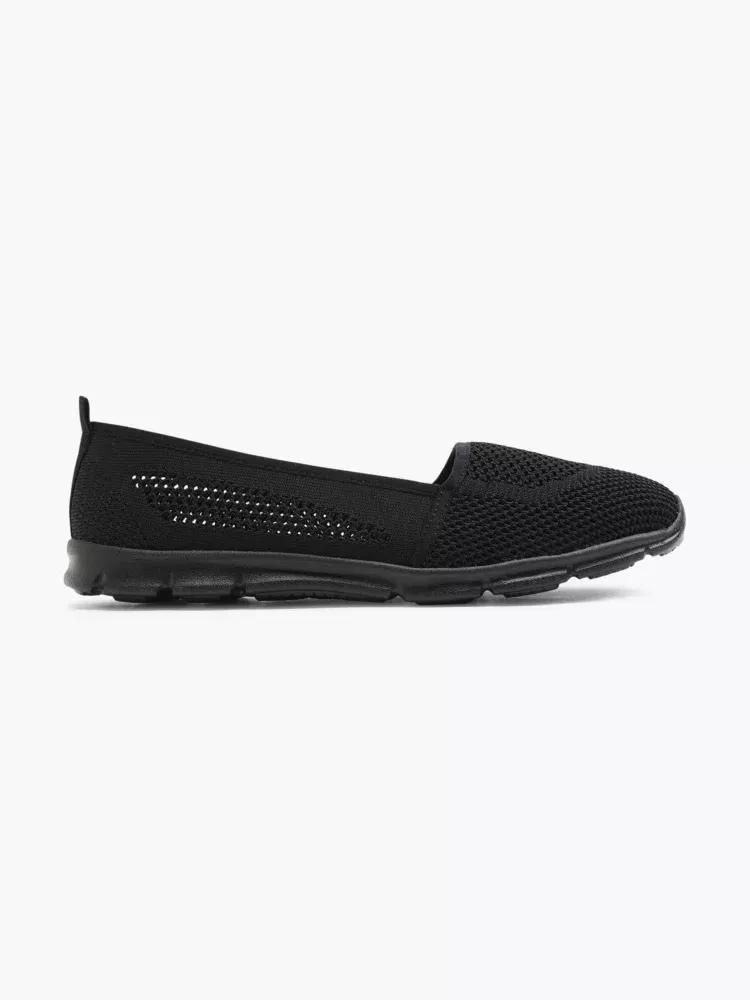 Black Casual Ballerinas, , large image number 0