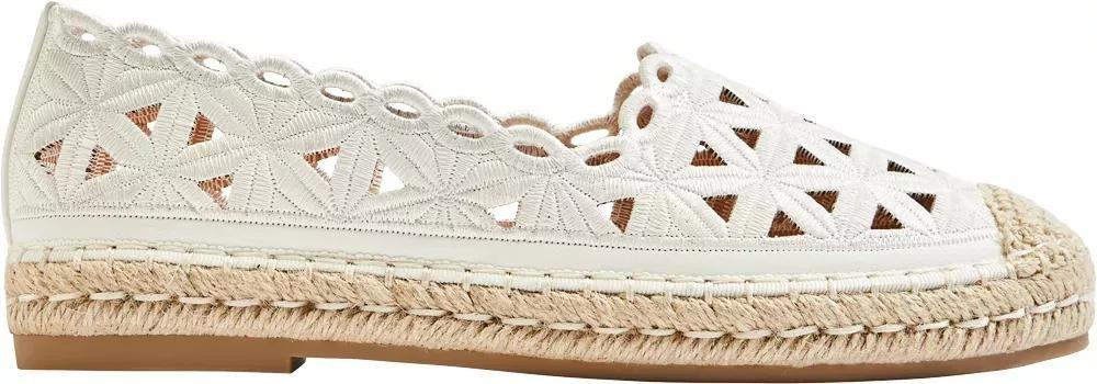 White Flat Espadrille, , large image number 1