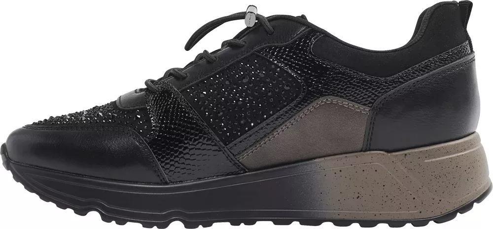Black Embellished Slip-On Trainers, , large image number 3