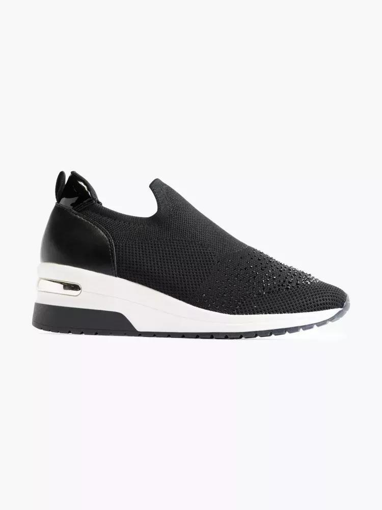 Black Slip On Sneaker, , large image number 0