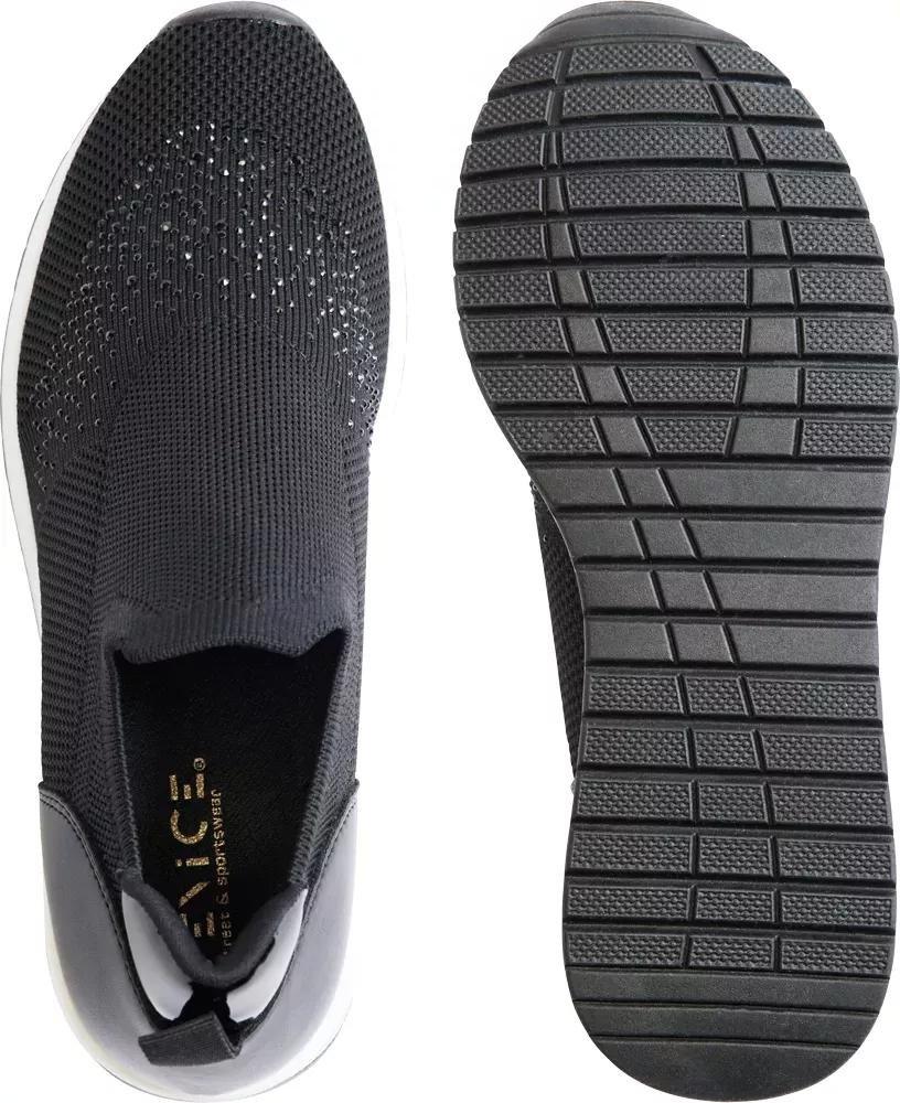 Black Slip On Sneaker, , large image number 4
