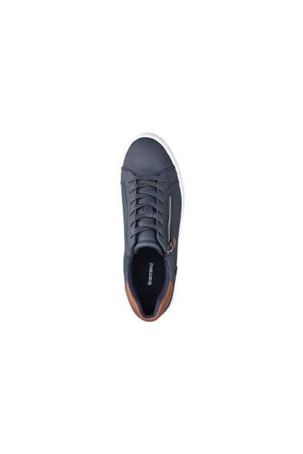 Dark Blue Sneakers With Side Zipper Style, Women, , large image number 1