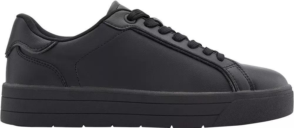 Black Lace Up Cup Sole Trainers, , large image number 1
