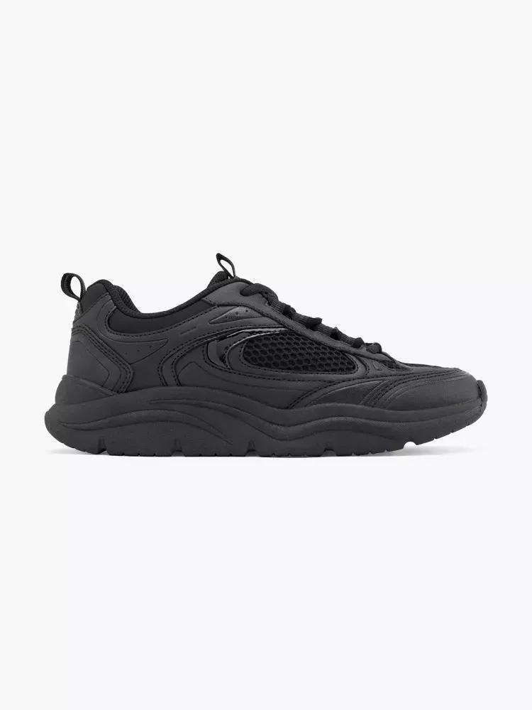 Black Laced Sneakers, , large image number 0