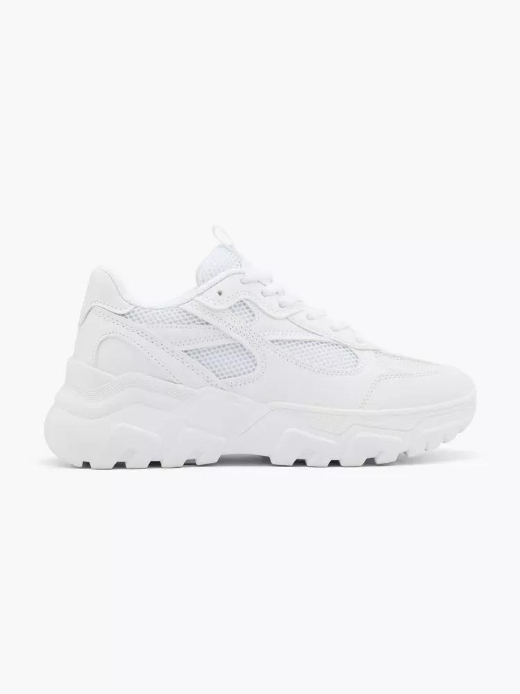 White Chunky Trainers, , large image number 0