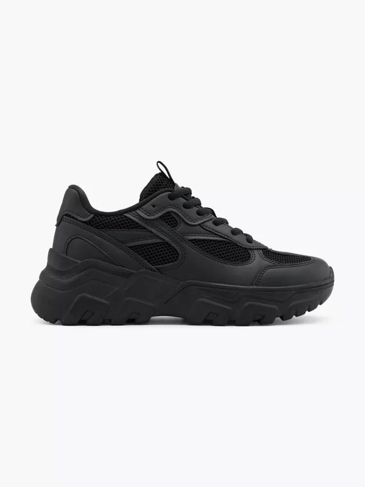 Black Chunky Trainers, , large image number 0