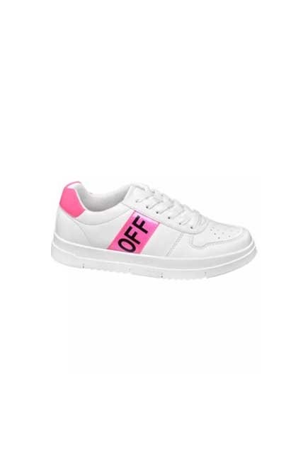 Graceland - White And Pink Sneakers, Women