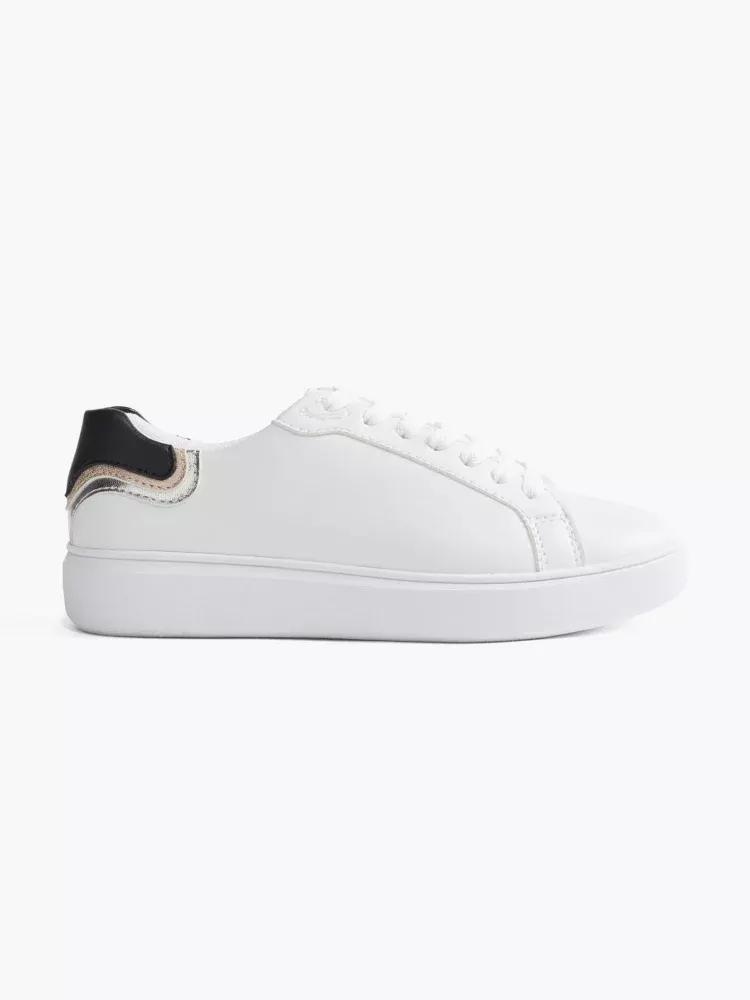 Graceland White Lace-Up Cupsoles Trainers | Azadea UAE