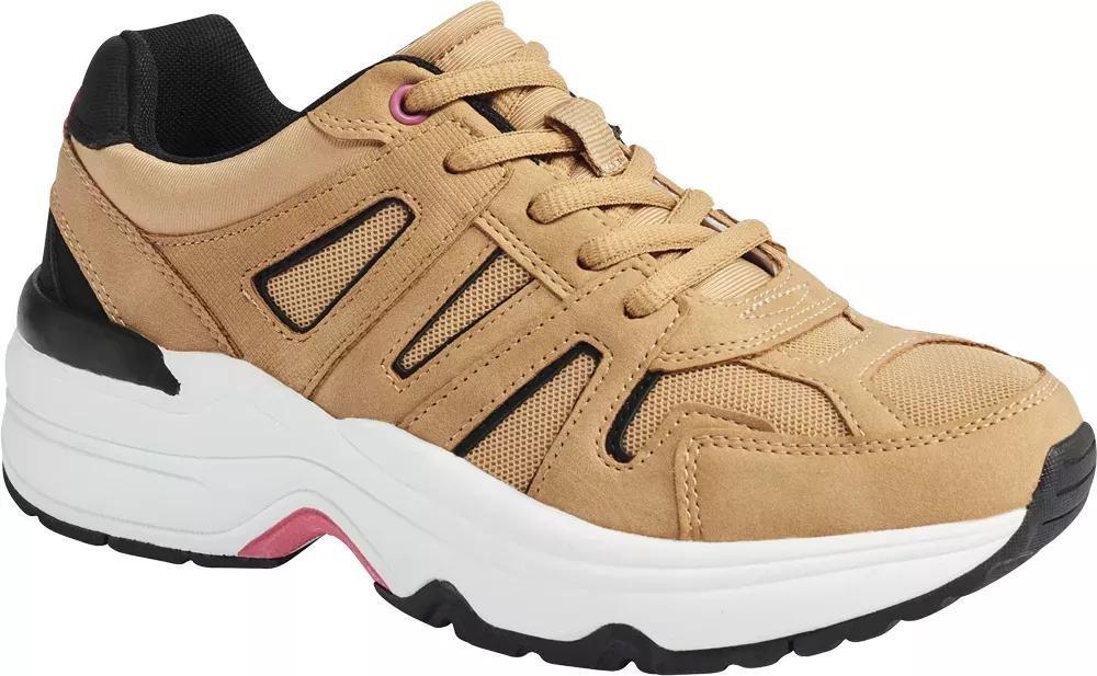 Beige Chunky Sneakers, , large image number 1