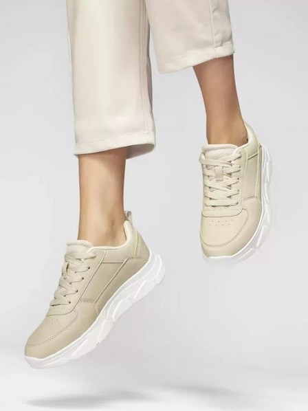 Graceland - Beige Platform Sneakers 