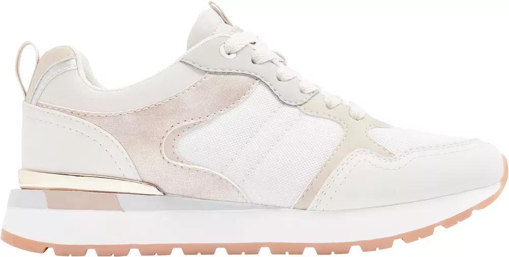 White Casual Lace Up Sneakers, , large image number 2