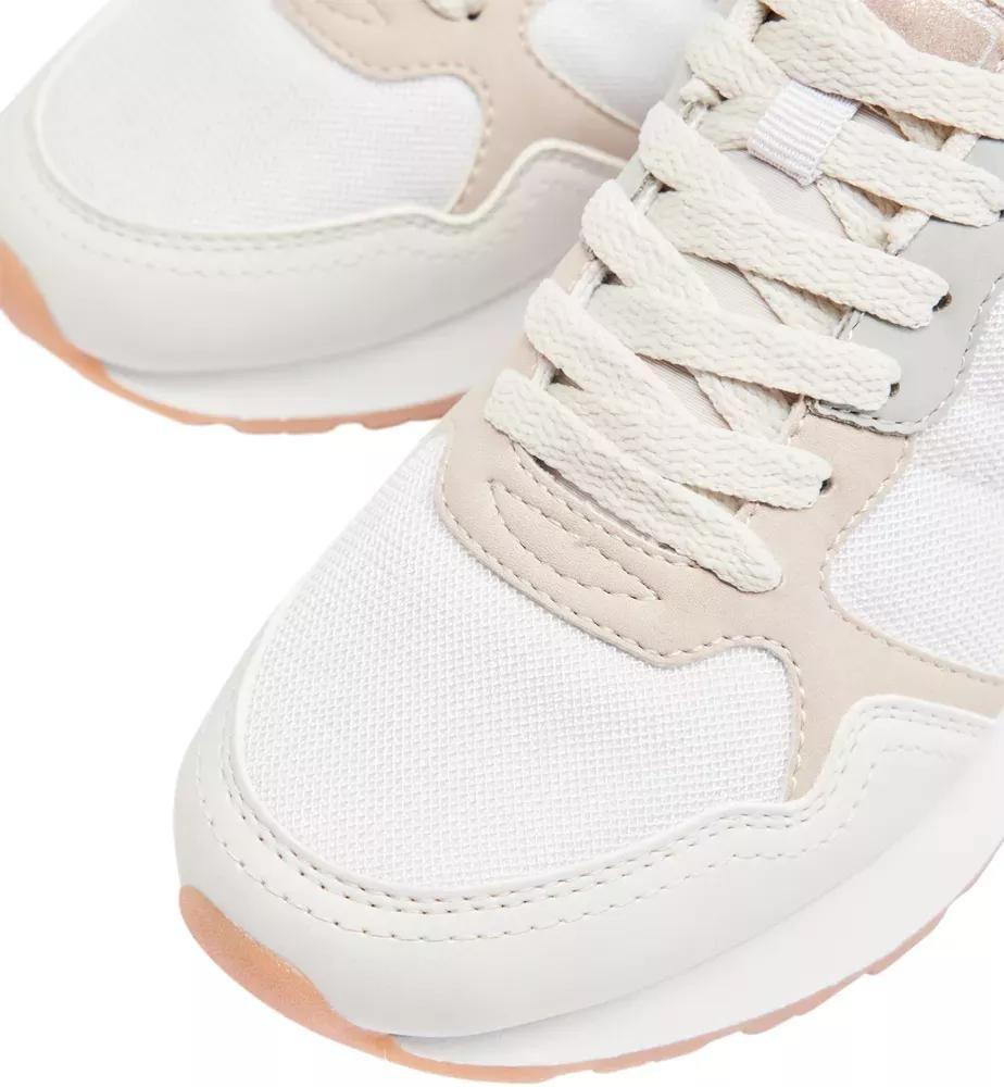 White Casual Lace Up Sneakers, , large image number 6