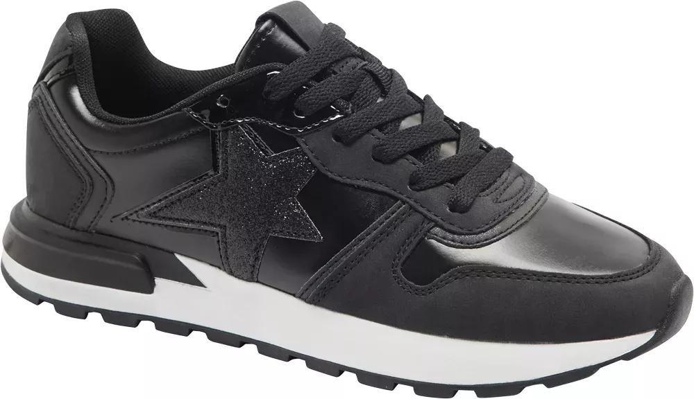 Black Lace Up Sneakers, , large image number 1