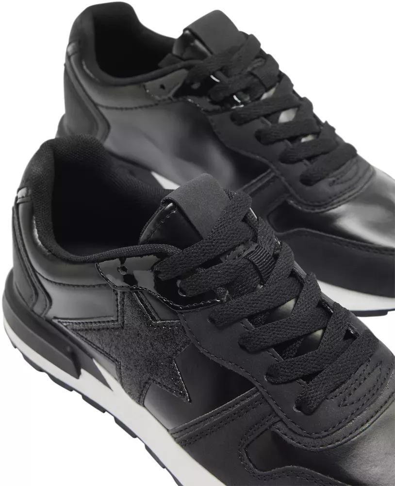 Black Lace Up Sneakers, , large image number 6