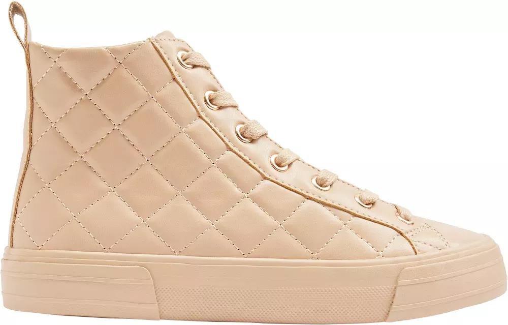 Beige Casual Lace Up Sneakers, , large image number 2