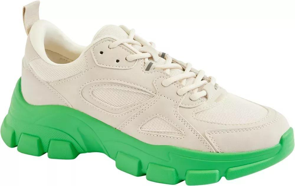 Green Colourblock Chunky Trainers, , large image number 1