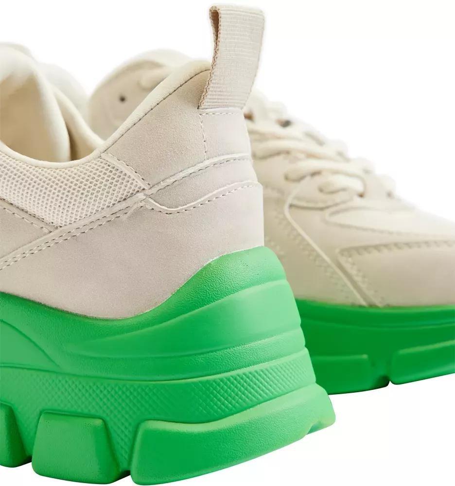 Green Colourblock Chunky Trainers, , large image number 6