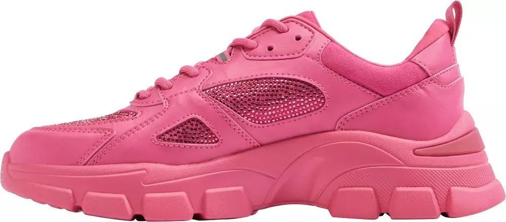 Pink Chunky Lace-Up Sneakers, , large image number 3