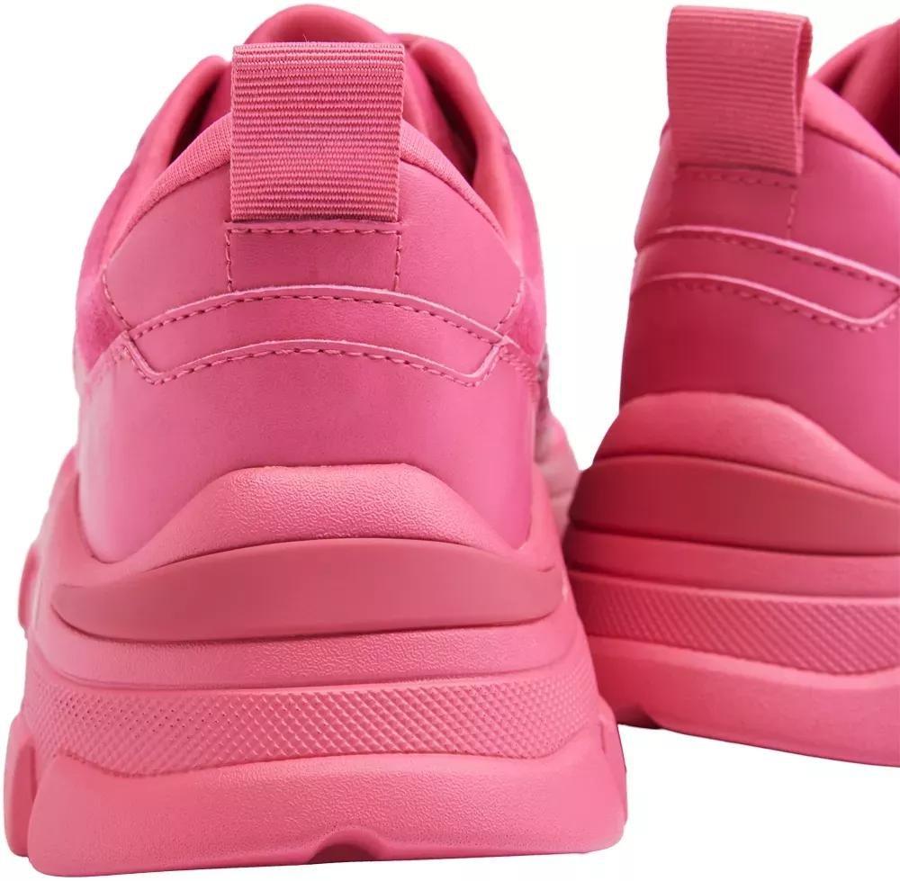 Pink Chunky Lace-Up Sneakers, , large image number 5