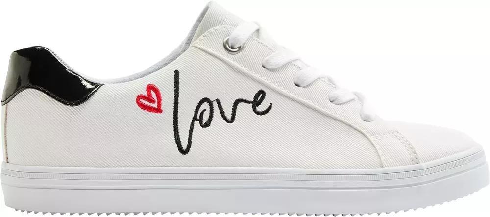 White Casual Lace Up Sneakers, , large image number 2