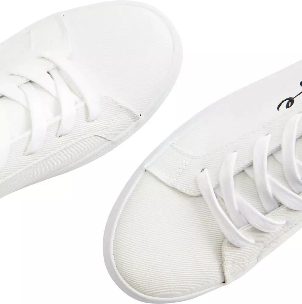 White Casual Lace Up Sneakers, , large image number 6