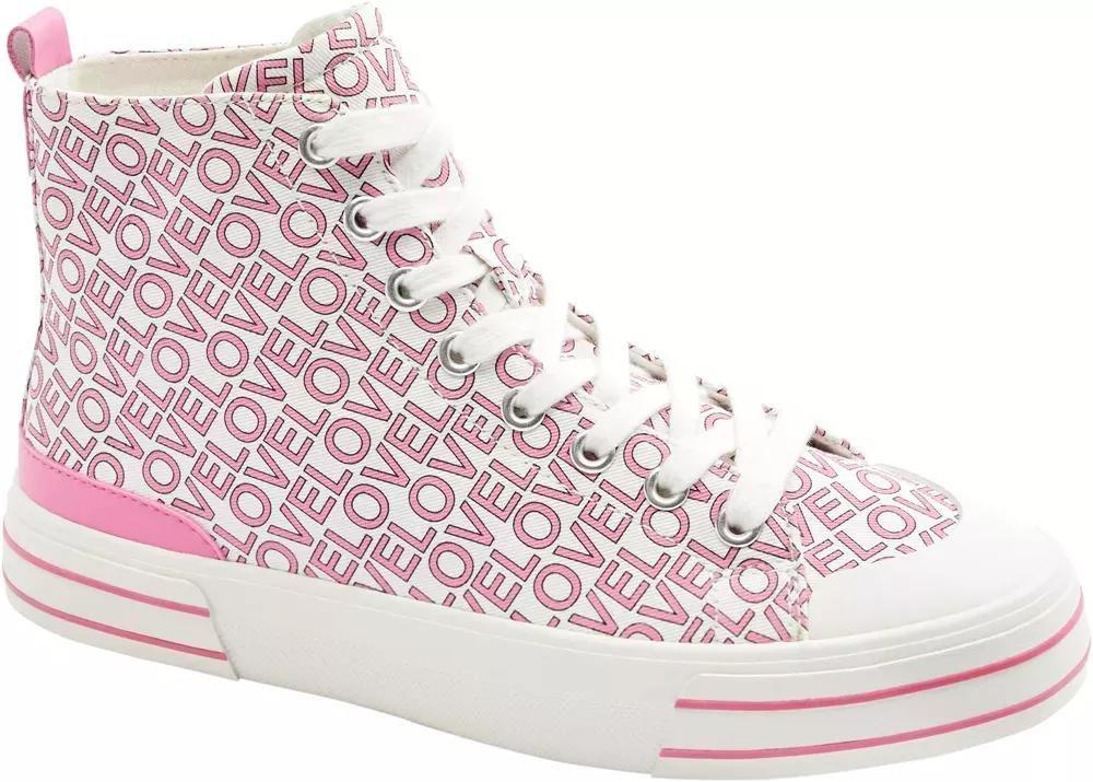 Pink Casual Lace Up Sneakers, , large image number 1