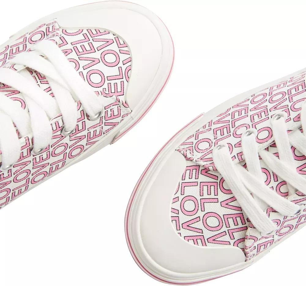 Pink Casual Lace Up Sneakers, , large image number 6