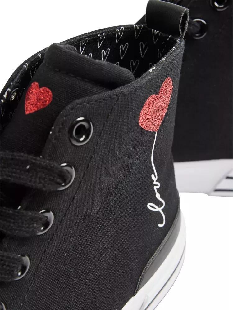 Black Casual Lace Up Sneakers, , large image number 6