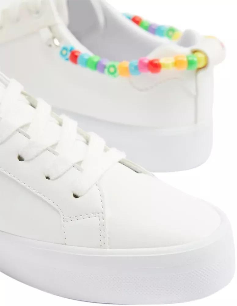 White Beads Details Sneakers, , large image number 6