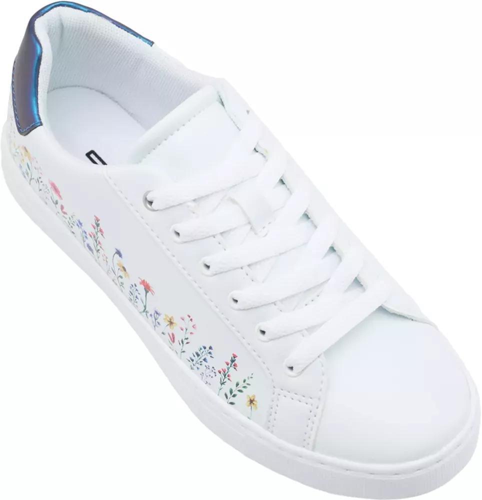White Floral Sneakers, , large image number 3