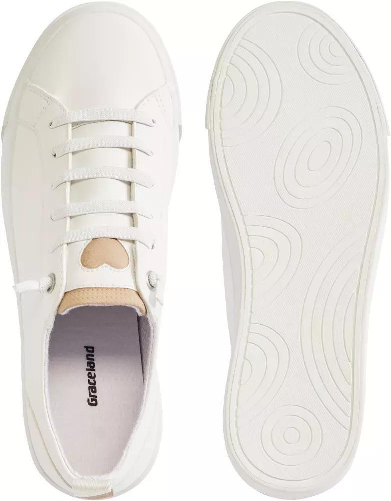 White Laced Sneakers, , large image number 4