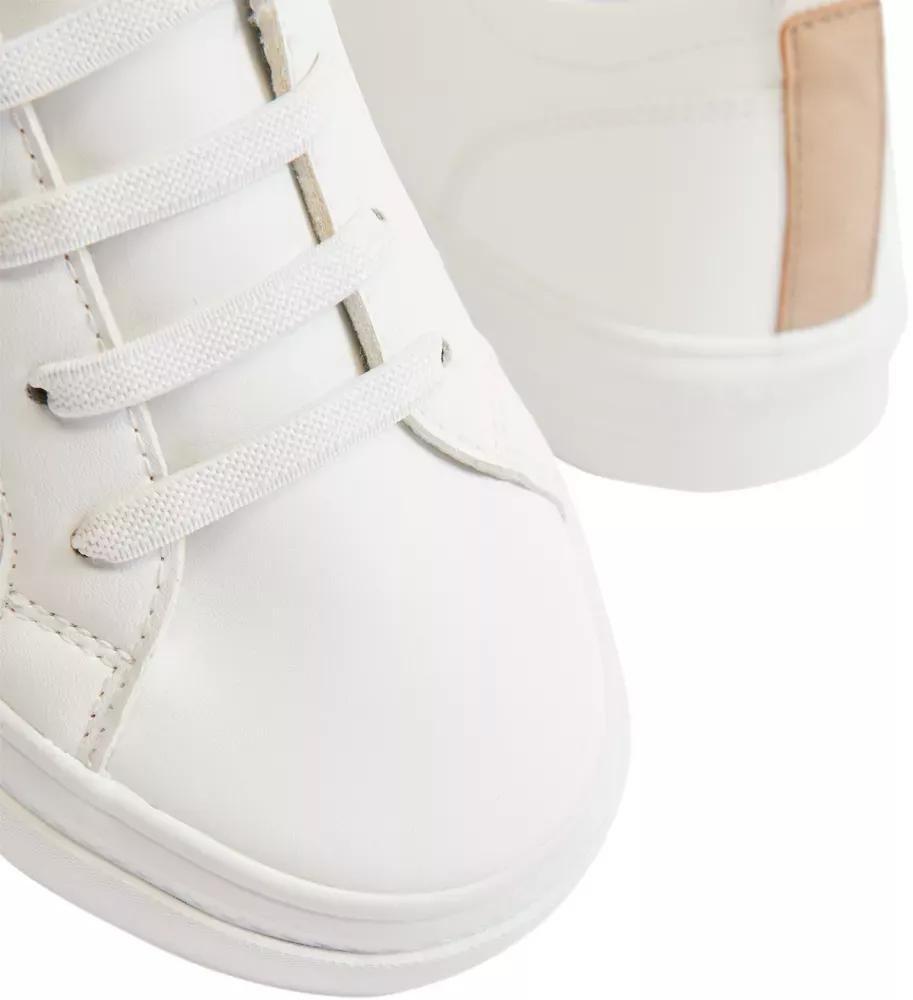 White Laced Sneakers, , large image number 6