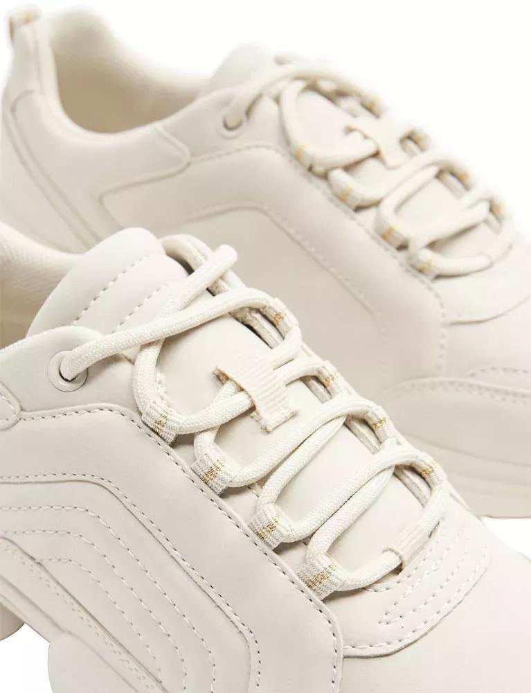 Beige Lace Up Sneaker, , large image number 6
