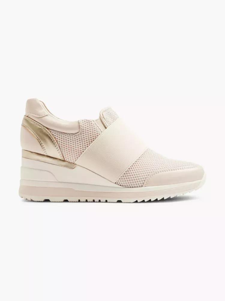 Beige Wedge Sneaker, , large image number 0