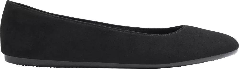 Black Round Toe Ballerinas, , large image number 2