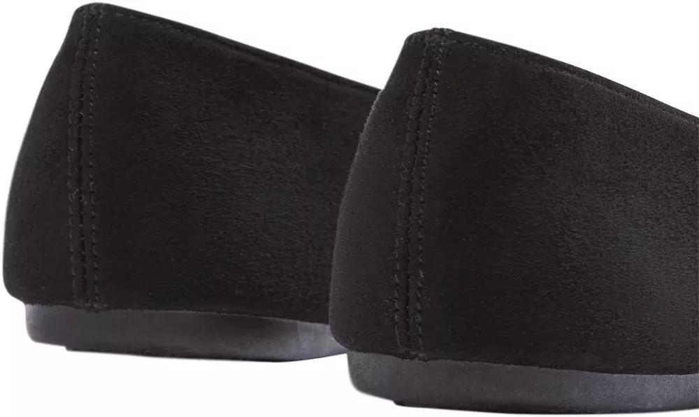 Black Round Toe Ballerinas, , large image number 5