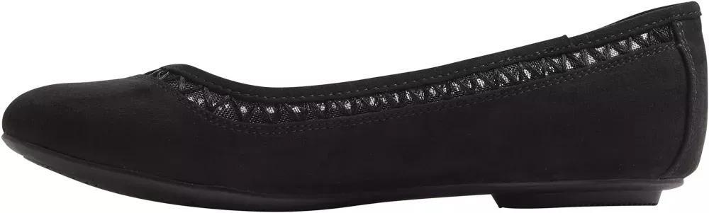 Black Decorative Trim Ballerinas, , large image number 3