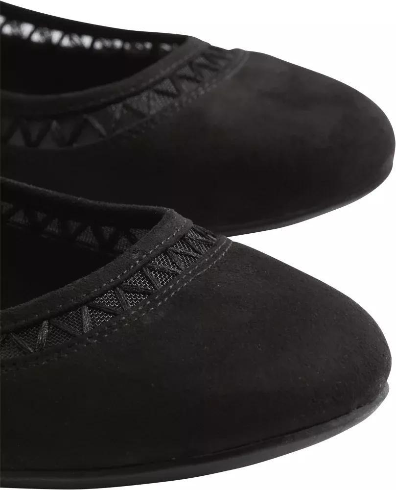 Black Decorative Trim Ballerinas, , large image number 6