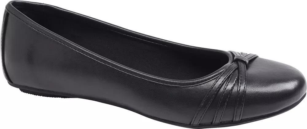 Black Strap Detailed Ballerinas, , large image number 1