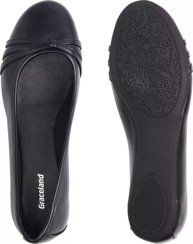 Black Strap Detailed Ballerinas, , large image number 4