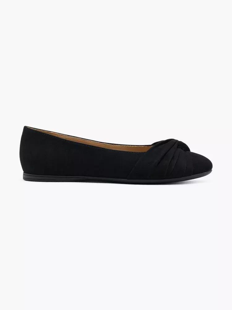 Black Bow Detail Ballerinas, , large image number 0