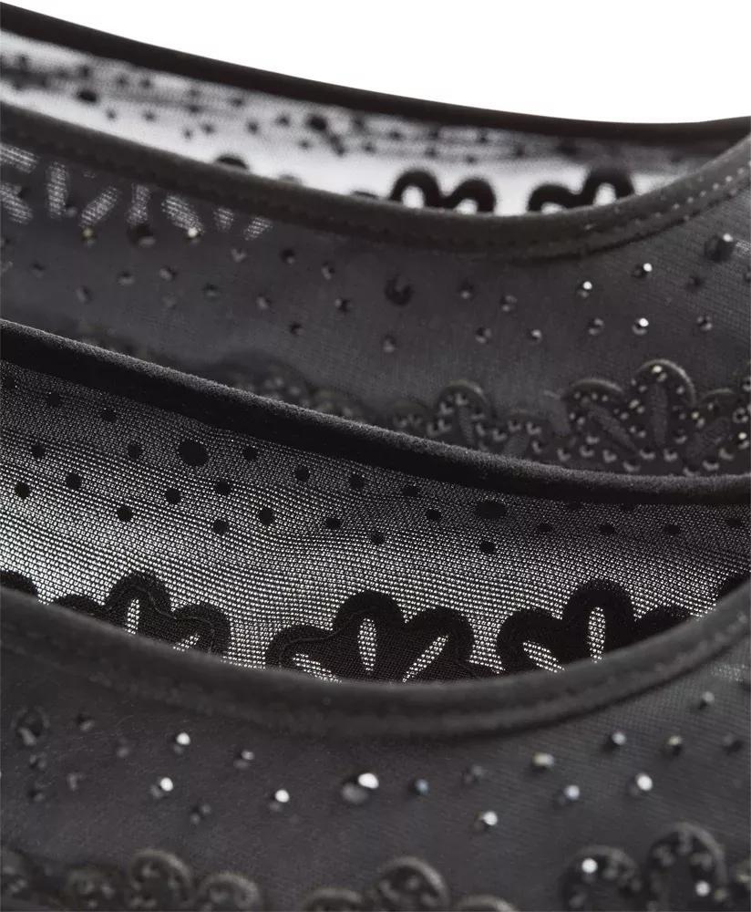Black Embroidered Ballerinas, , large image number 6
