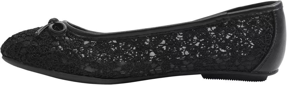 Black Hollow Embroidery Ballerinas, , large image number 3