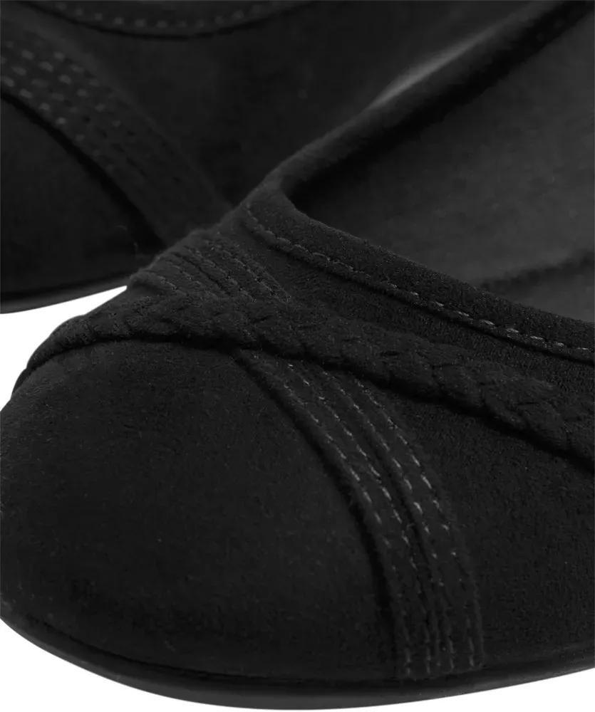 Black Decorative Stripes Ballerinas, , large image number 6