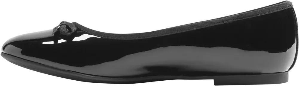 Black Round Toe Ballerinas, , large image number 3