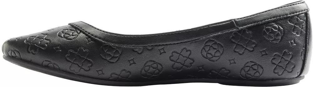 Black Textured Ballerinas, , large image number 3
