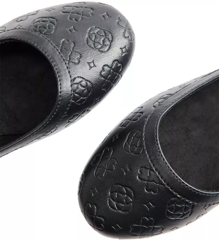 Black Textured Ballerinas, , large image number 6